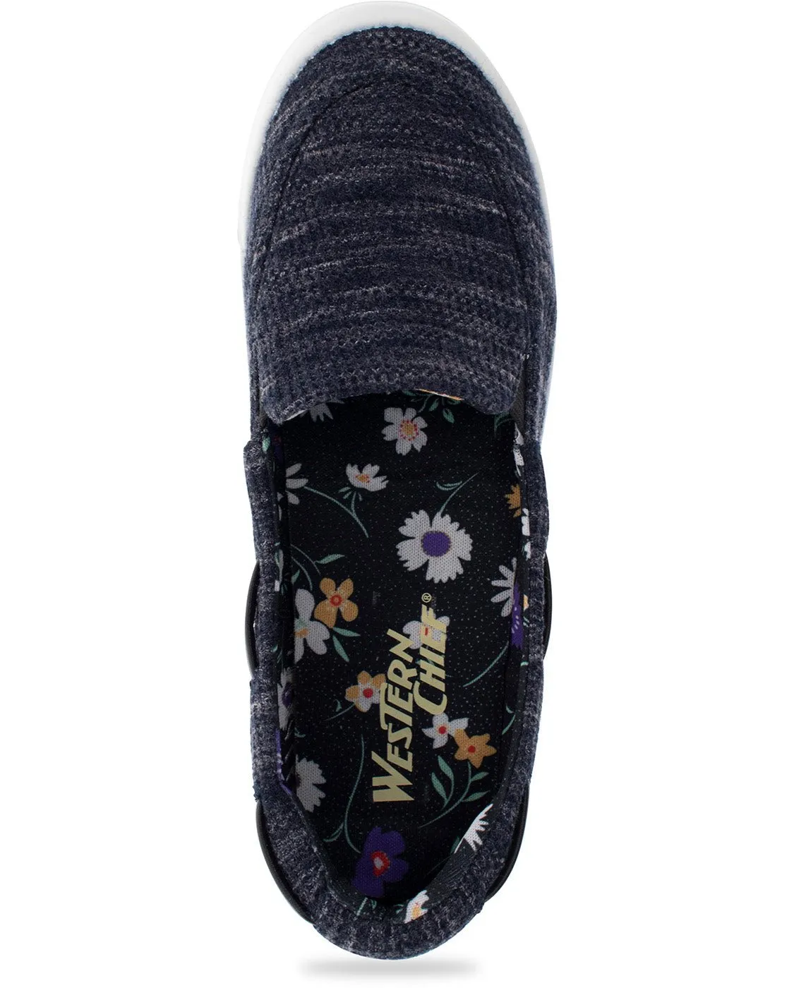 Casual Shoes For Spring Active Boat Slip On Womens Cotton Black Molded 21296936B