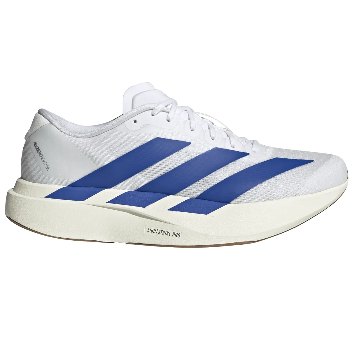 Adidas Knit Shoes adidas Adizero Evo SL Running Shoes - Mens - White/Team Royal