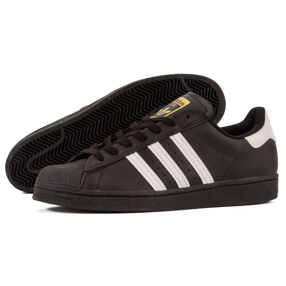 Adidas - Superstar ADV (Core Black/Cloud White/Cloud White) No Tie Adidas Shoes