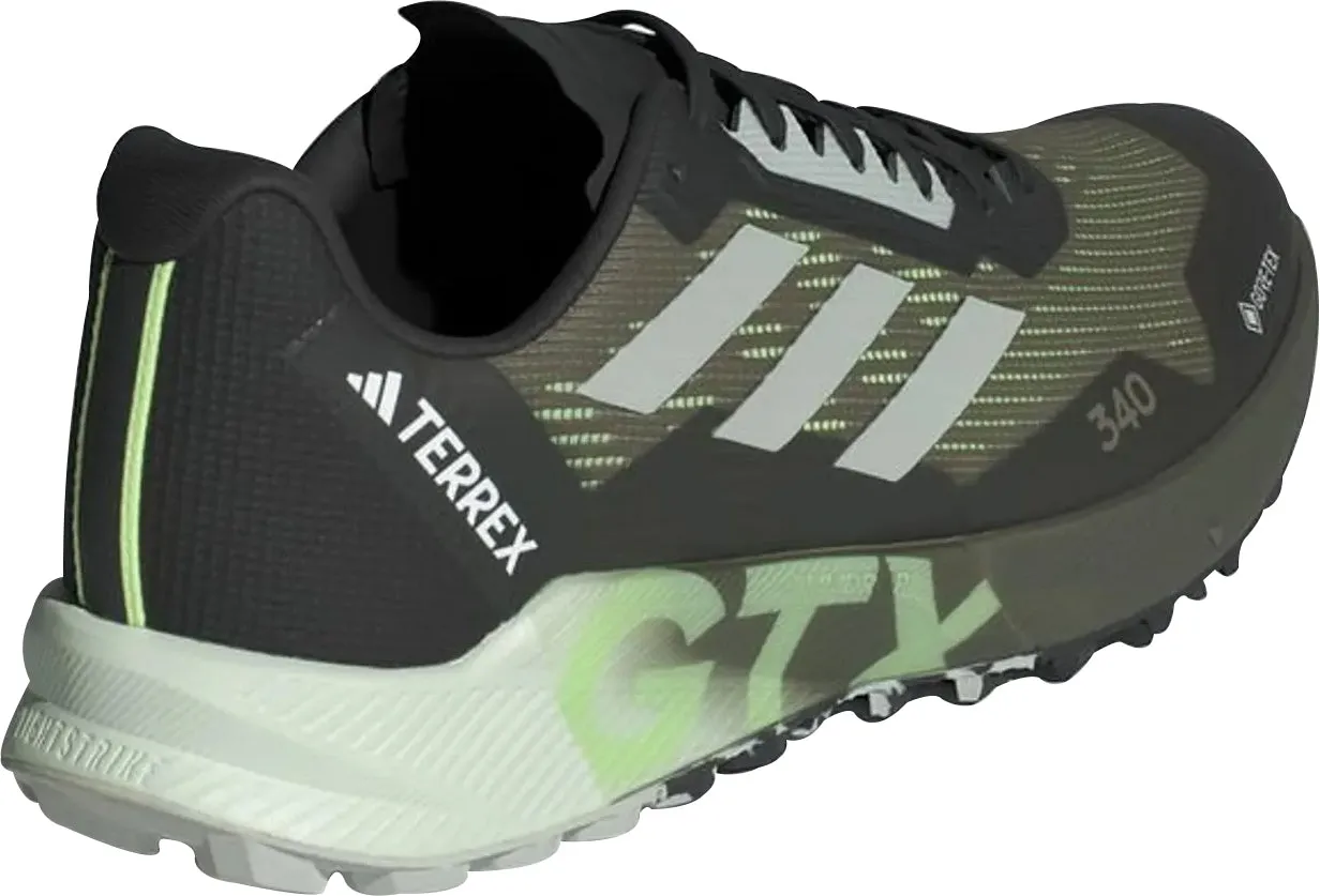 adidas Terrex Agravic Flow 2 GORE-TEX Mens Trail Running Shoes - Green Plain Ridge Trail Shoes