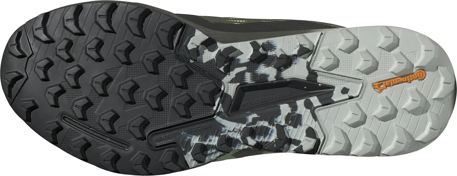 adidas Terrex Agravic Flow 2 GORE-TEX Mens Trail Running Shoes - Green Zero Drop Waterproof Trail Running Shoes