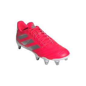 Adidas Adults Boots Kakari SG Rugby Lucid Red/Silver Metallic/Cloud White Soccer Cleats 12