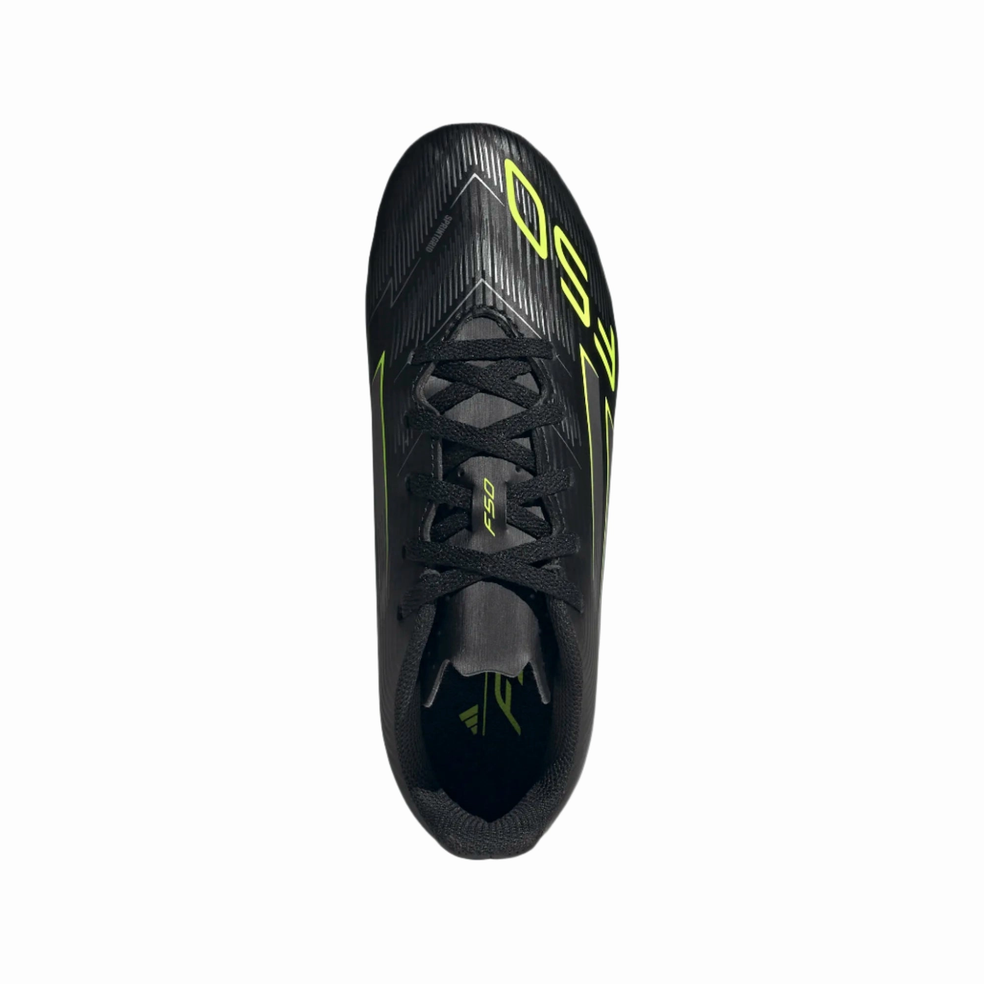 Adidas Junior Football Boot F50 Club FG/MG Core Black/Iron Metallic/Lucid Lemon Soccer Cleats Youth