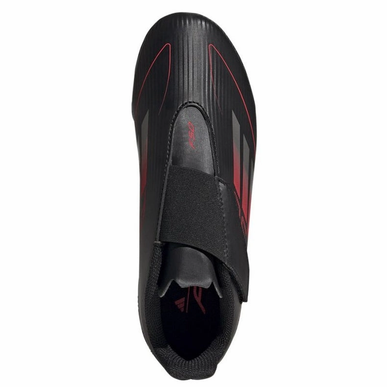Adidas Junior Football Boot F50 Club VEL FG/MG J Core Black/Iron Metallic/Lucid Red Clean Soccer Cleats