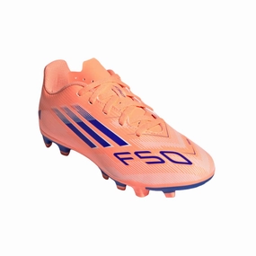 Adidas Junior Football Boot F50 Club FG/MG Beam Orange/Lucid Blue/Cloud White Neon Cleats Soccer