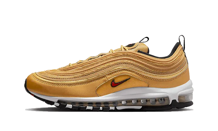 Air Max 97 Gold Bullet Nike High Top Tennis Shoes