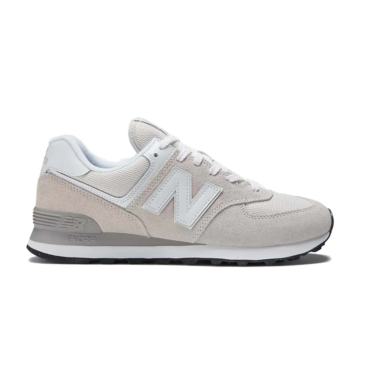 574 'Nimbus Cloud White' New Balance Silver Sneakers