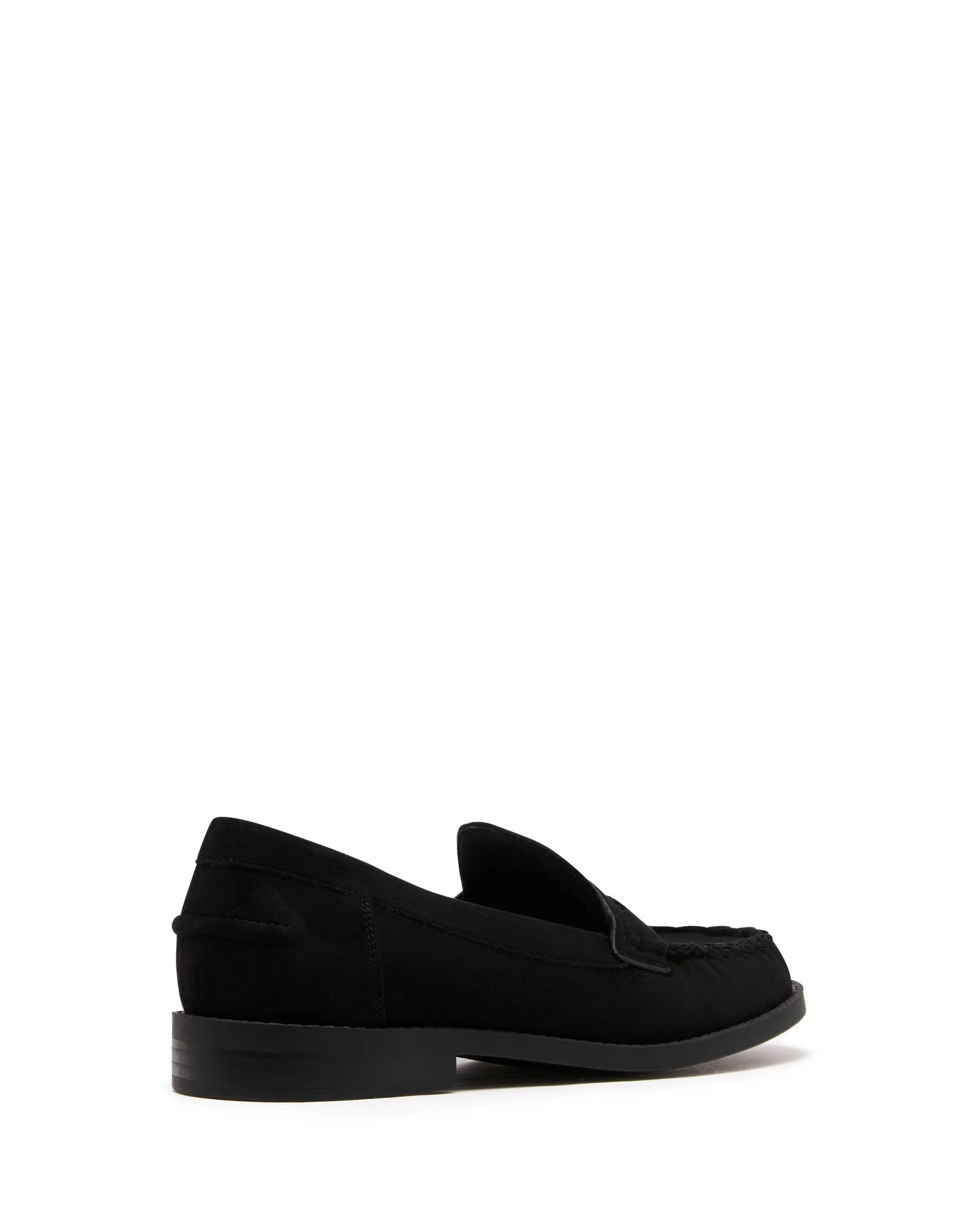 Albert Loafer Black Suede Loafers With Buckle