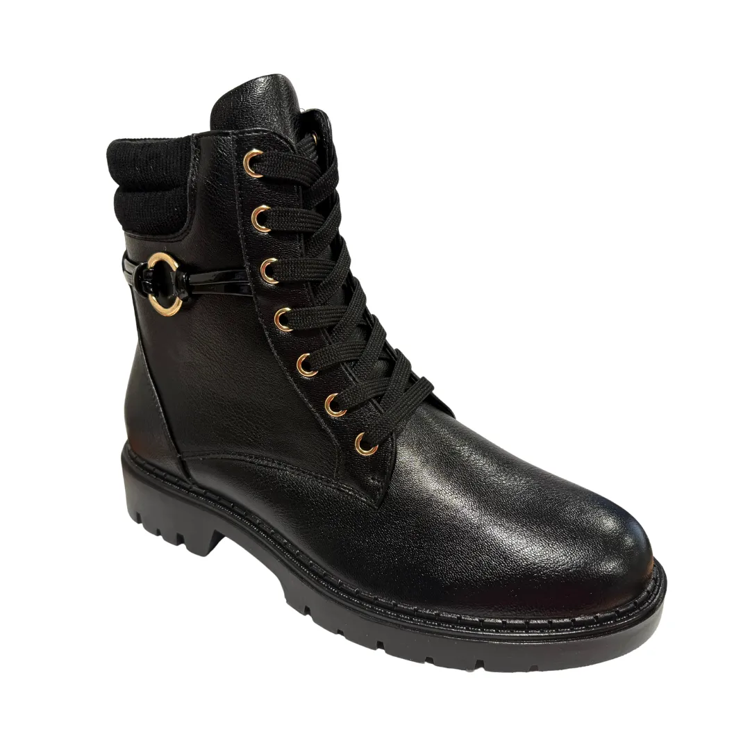 Patrizio Como Womens Boot Favara Nero Fisherman Boots