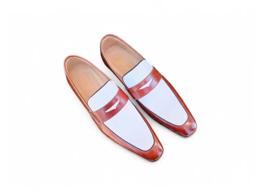 Contrast Two Tone Penny Loafer Designer Loafers Sale