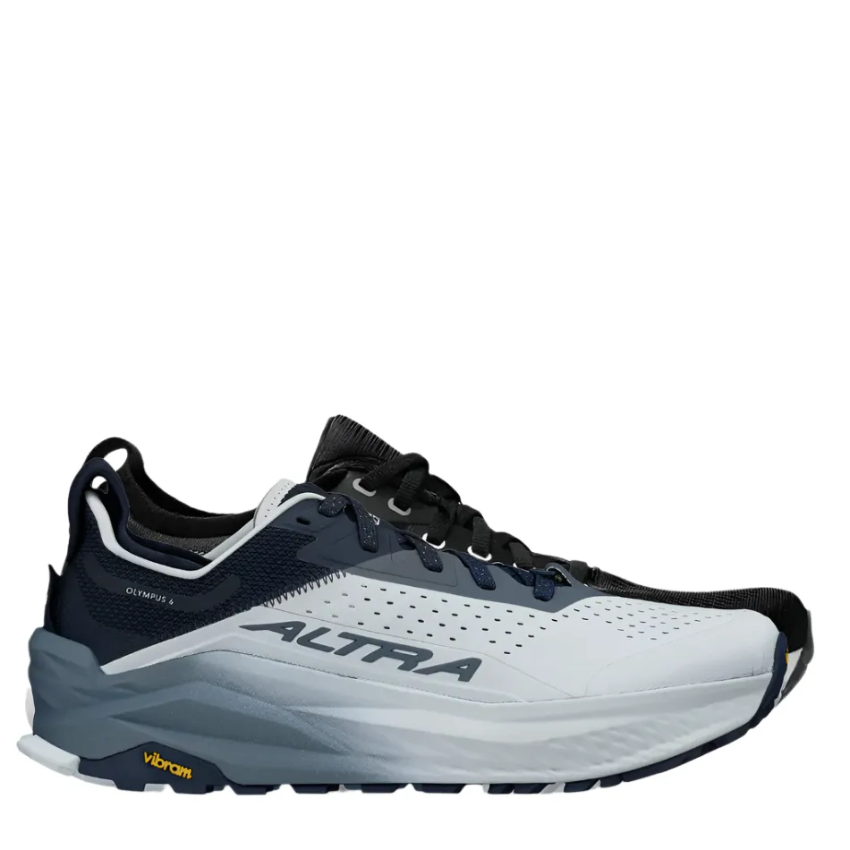 Altra Men's Olympus 6 Trail Running Shoes in Dark Blue AW25 Support Trail Shoes