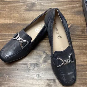 Voile Blanche Loafers Caprice 9-24650-43 Ocean Napa Black Moccasin