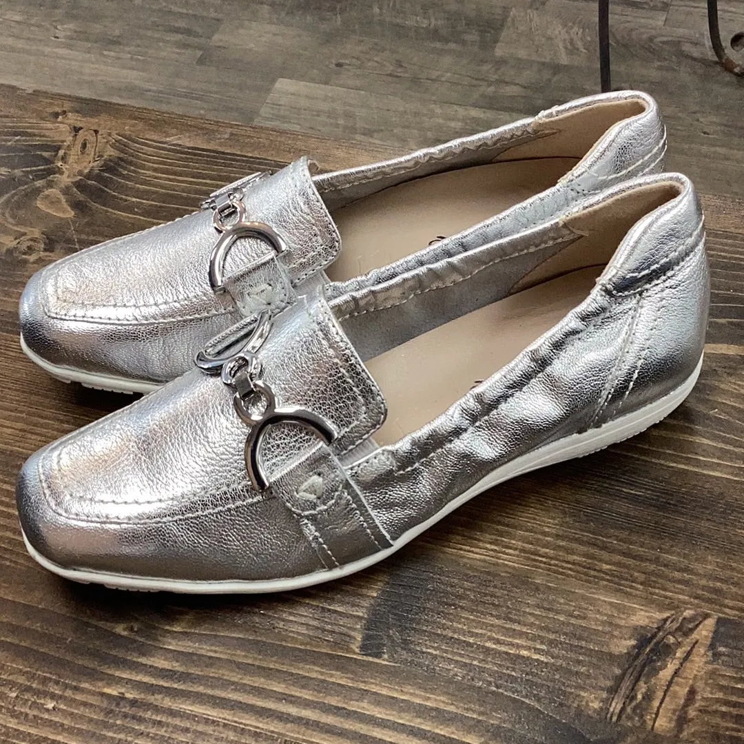 Caprice 9-24650-42 Silver Loafer Penny Loafers 1