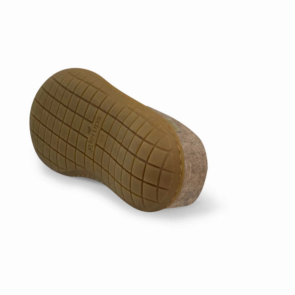 Glerups Slipper: Slip On, Sand, Honey Rubber Sole Ugg Tasman Slippers
