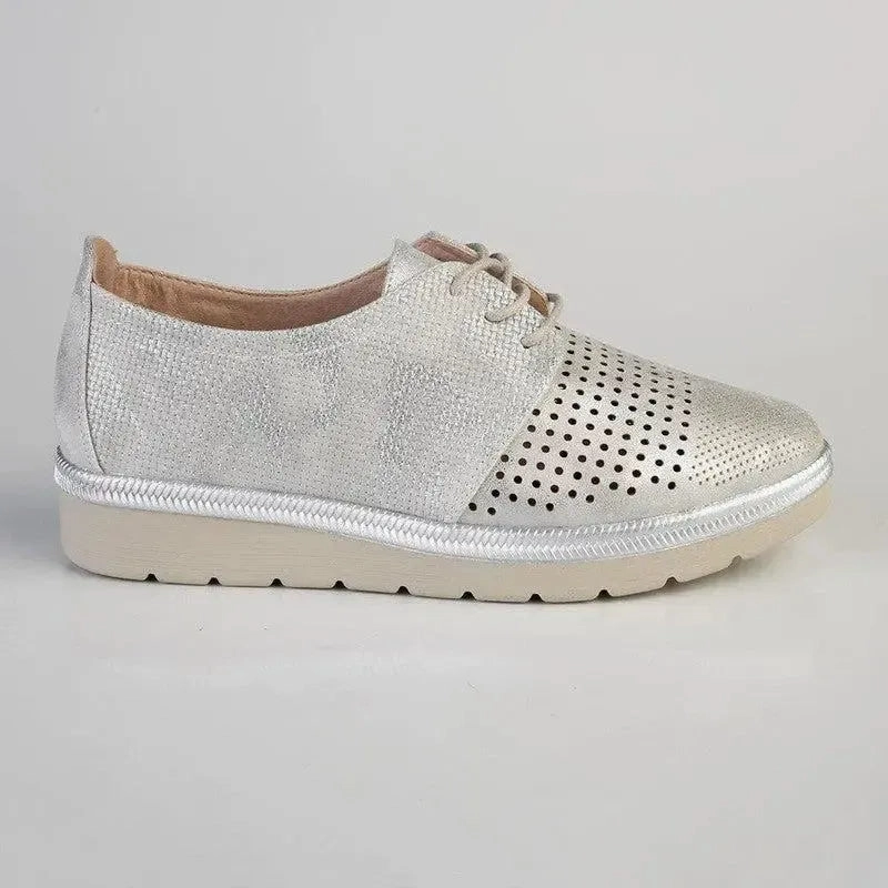 Soft Style By Hush Puppies Juliet Sneaker - Silver Miista Imogen Lace Brogue Sneakers