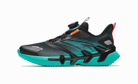 Antakids Anti Slip Wear Resistant Low Top Kids' Running Shoes Black Green Unisex Paradigm Running Shoes