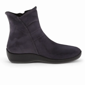 Arcopedico Women's L19 - Grey Suede Best Dress Shoes For Arch Support