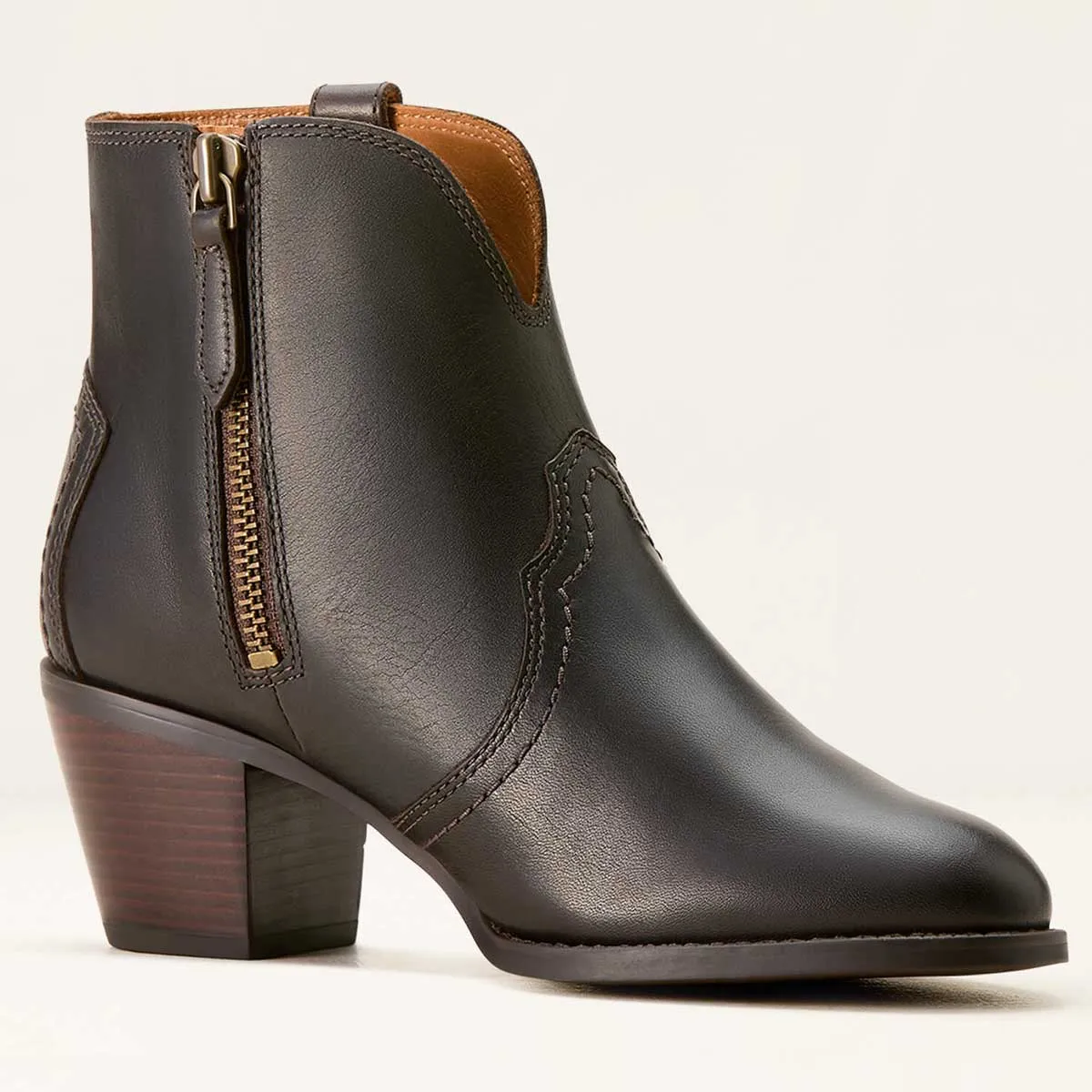 ARIAT Tilbury Ankle Boots - Womens - Chocolate Truffle Platform Heel Boots