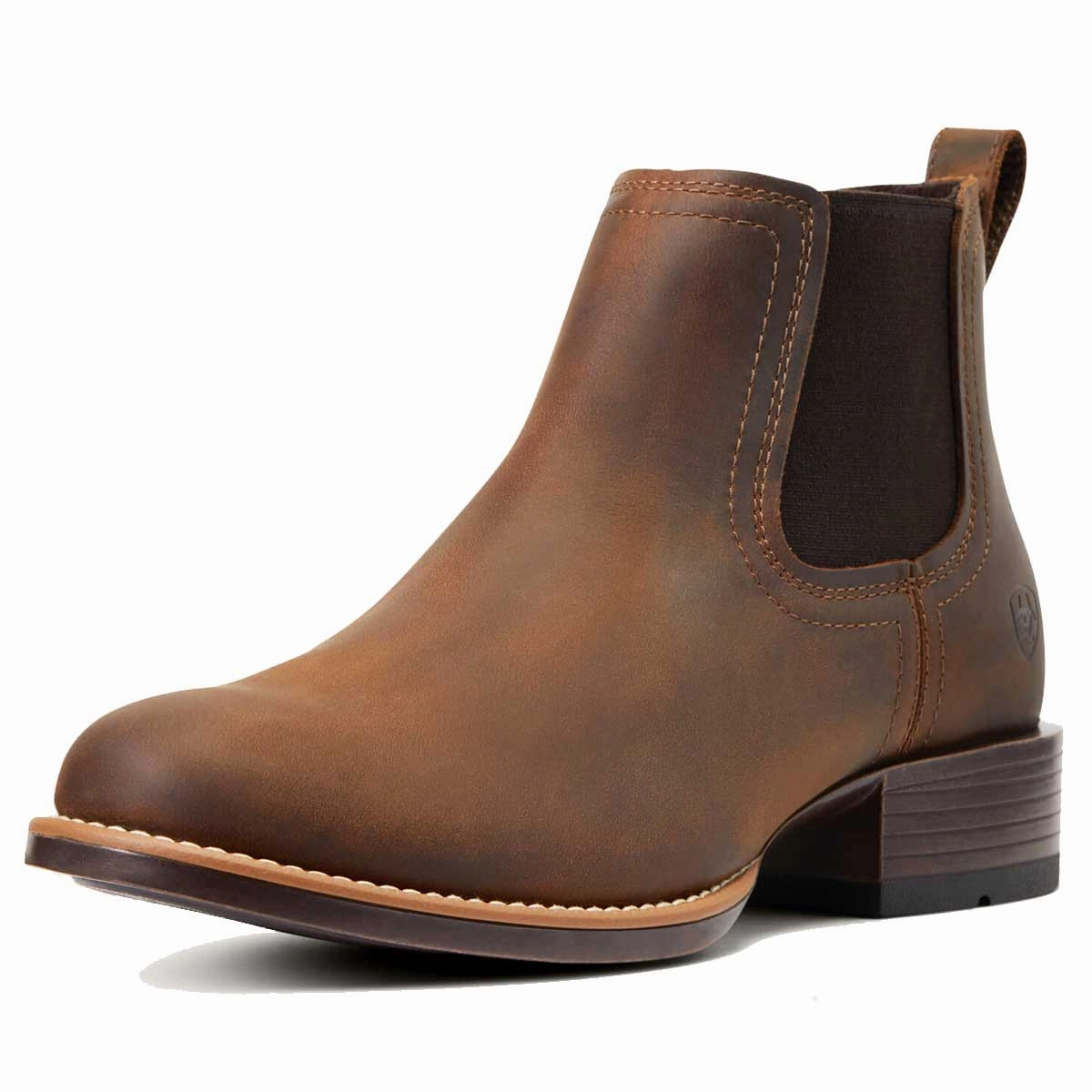 Cute Boots Winter ARIAT Booker Ultra Round Toe Western Boots - Mens - Distressed Tan