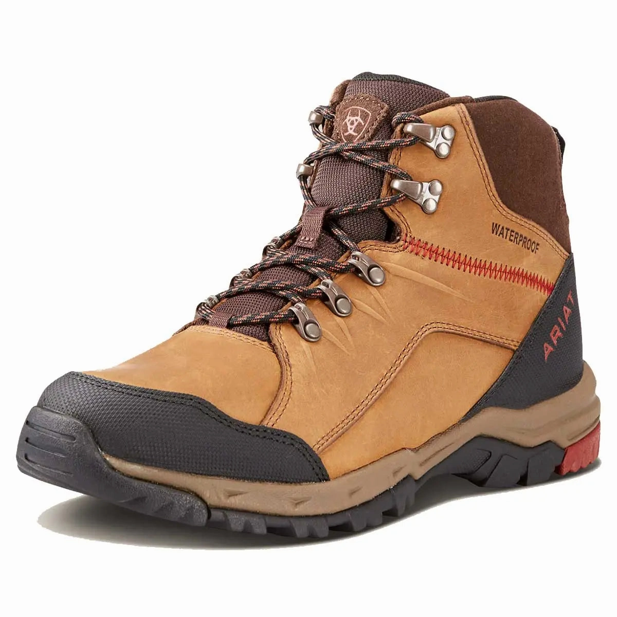 ARIAT Skyline Mid H20 Waterproof Boots - Mens - Distressed Brown On Cloud Hiking Shoes Waterproof
