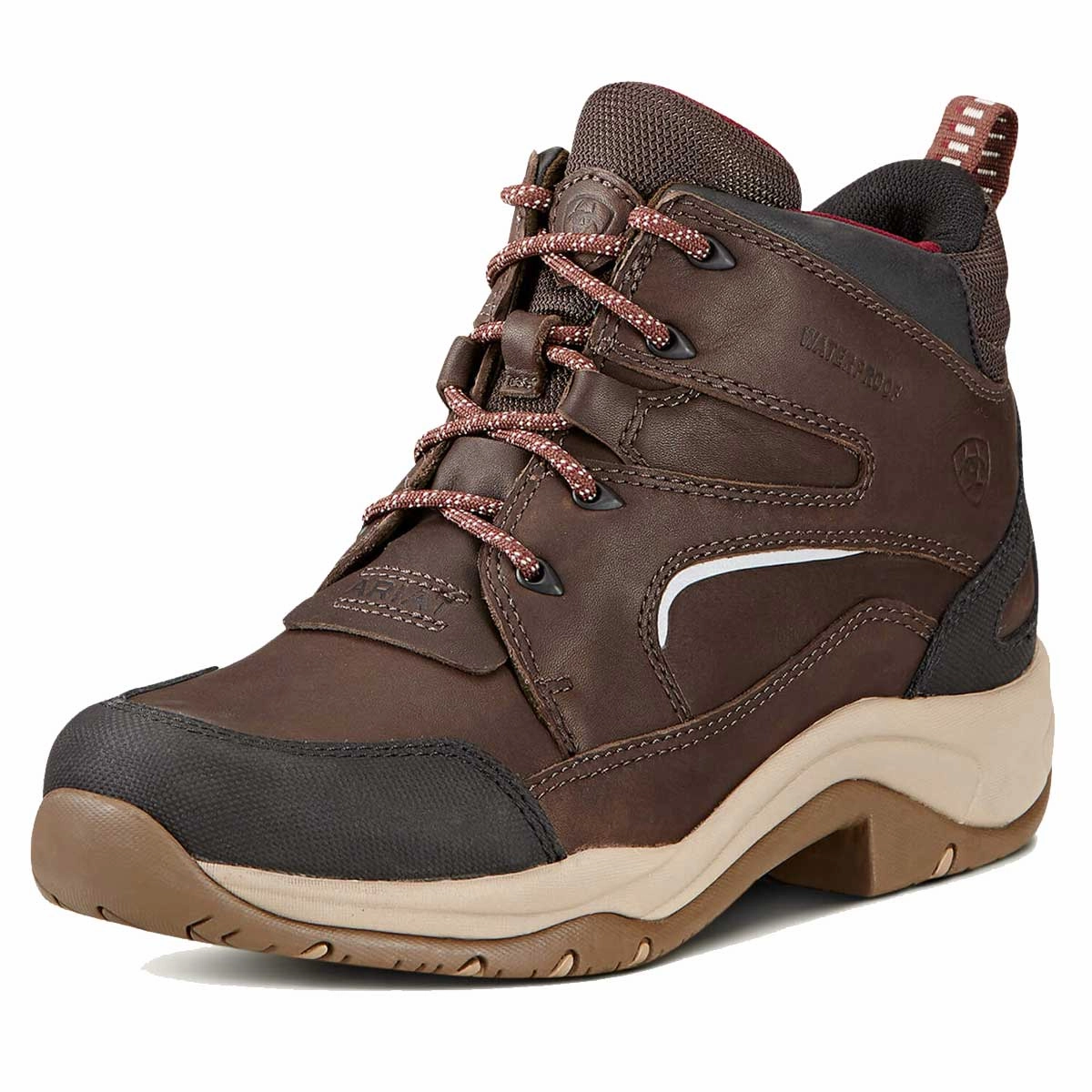 ARIAT Telluride II Boots - Womens Waterproof H20 - Dark Brown Lace Up Roper Boots