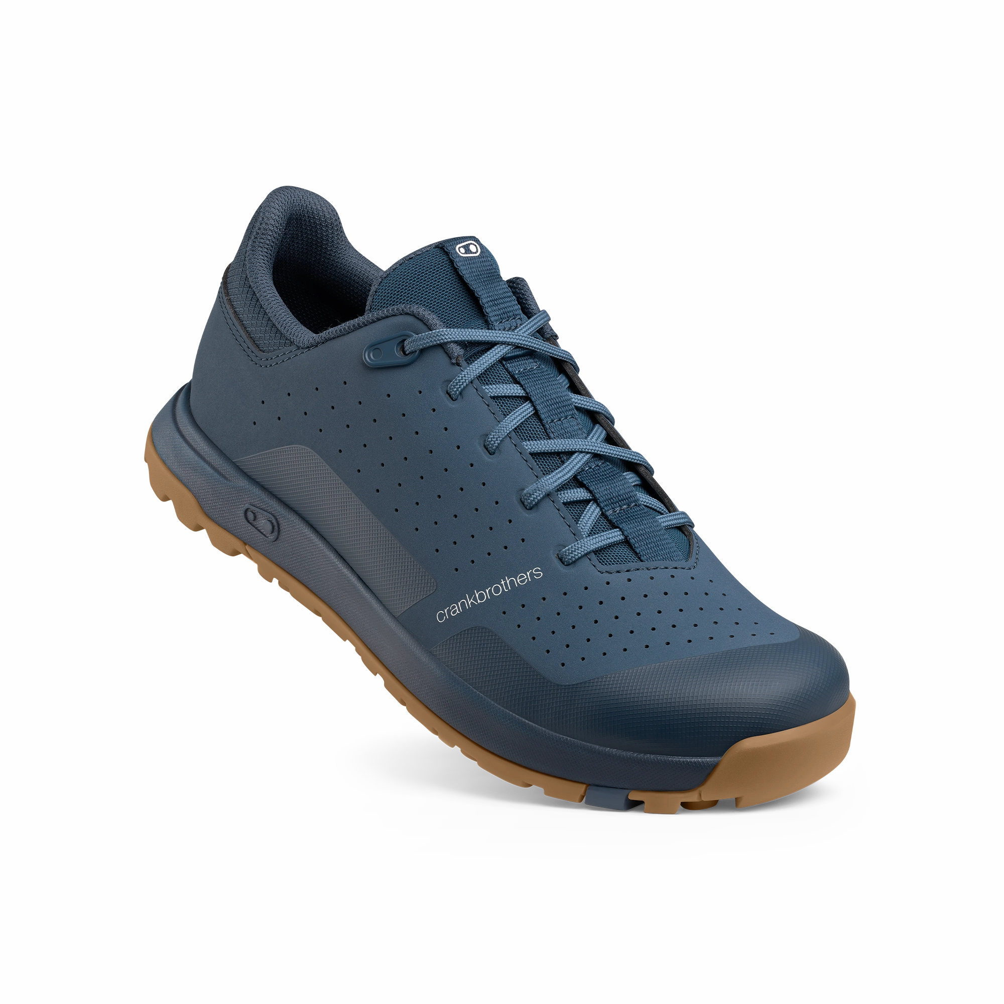 High Top Waterproof Trail Running Shoes Mallet Trail Lace Clip-In Shoes - Navy/Gum