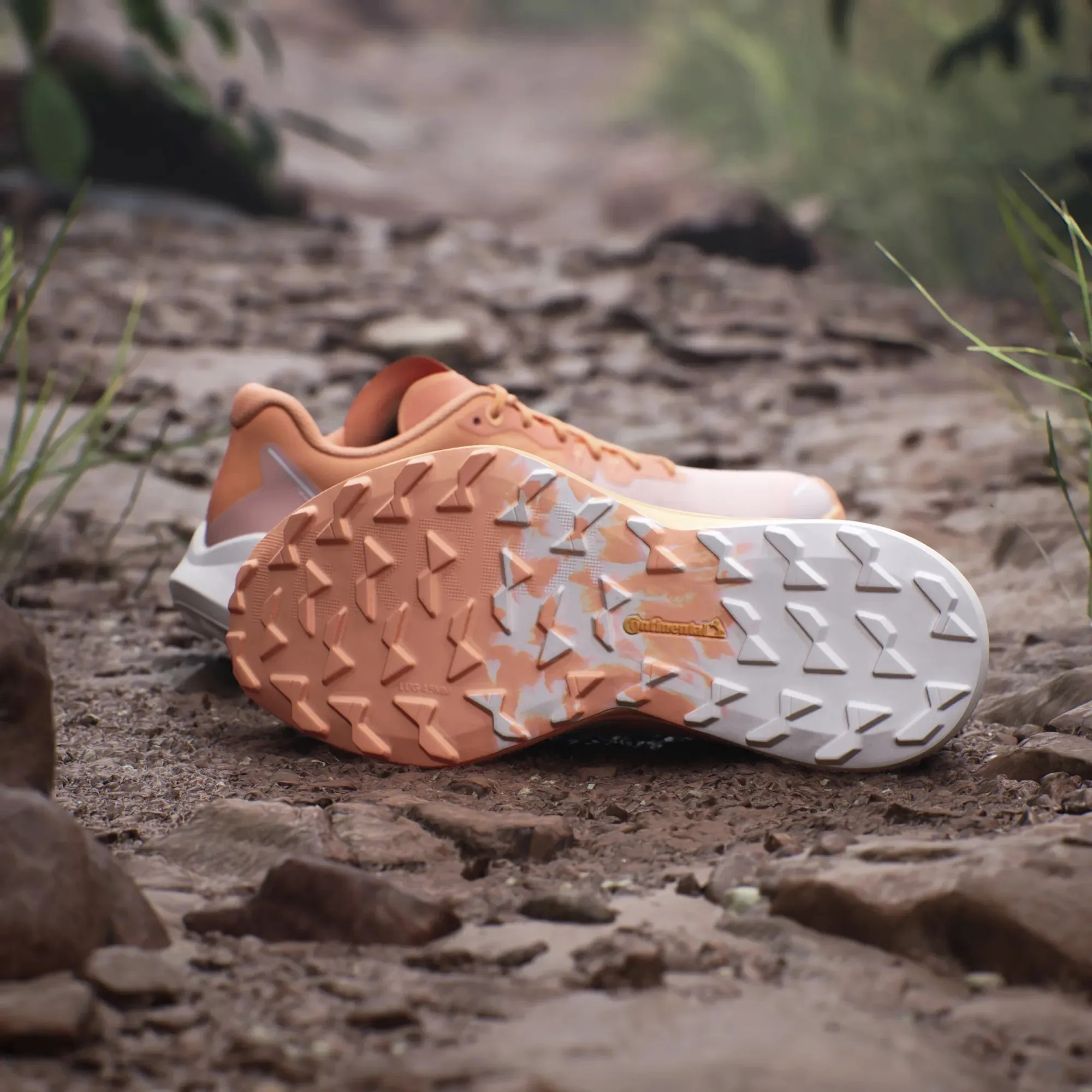 adidas Terrex Agravic Flow 3 | Amber Tint / Crystal White / Putty Mauve | Womens Vertisol Trail Hiking Shoe