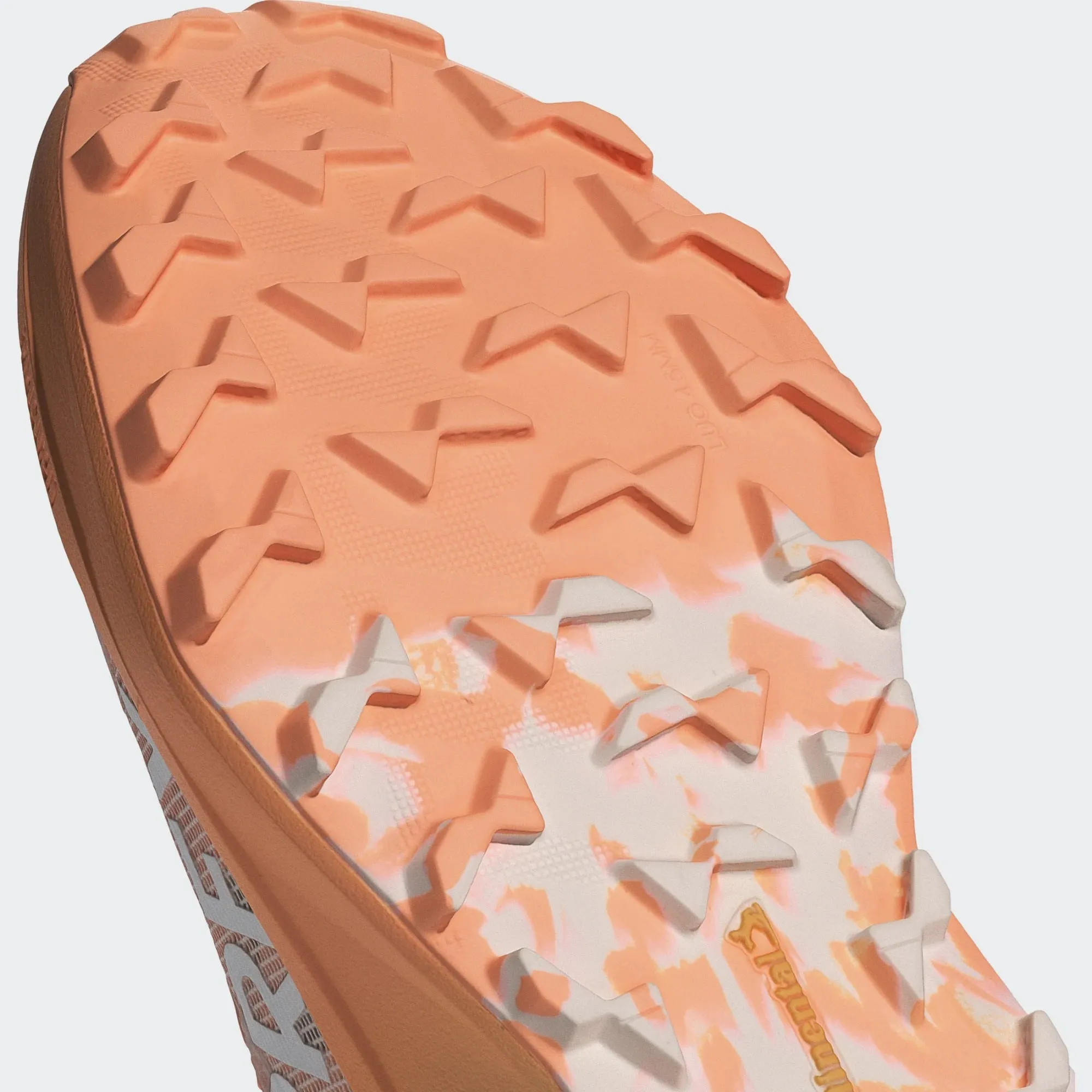 adidas Terrex Agravic Flow 3 | Amber Tint / Crystal White / Putty Mauve | Womens Trail Running Vs Running Shoes