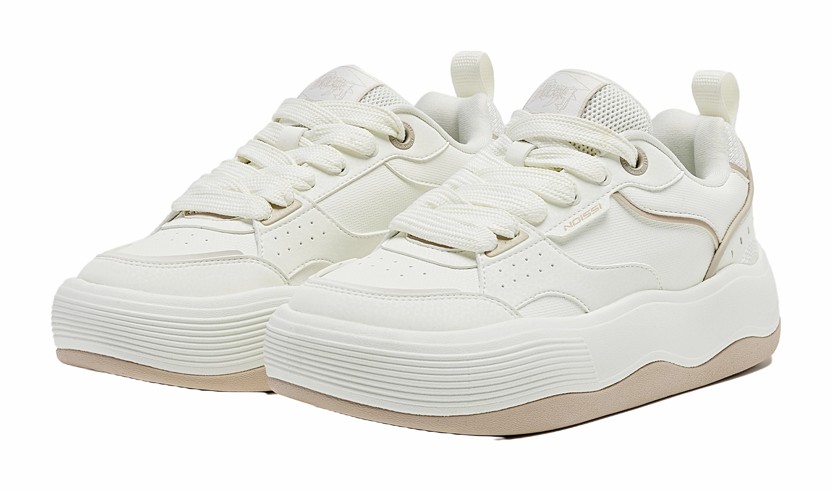 QIAODAN Water-Resistant Cushioning Low-Top Skateboard Shoes Women's Ivory White Jan Hojer Climbing Shoes