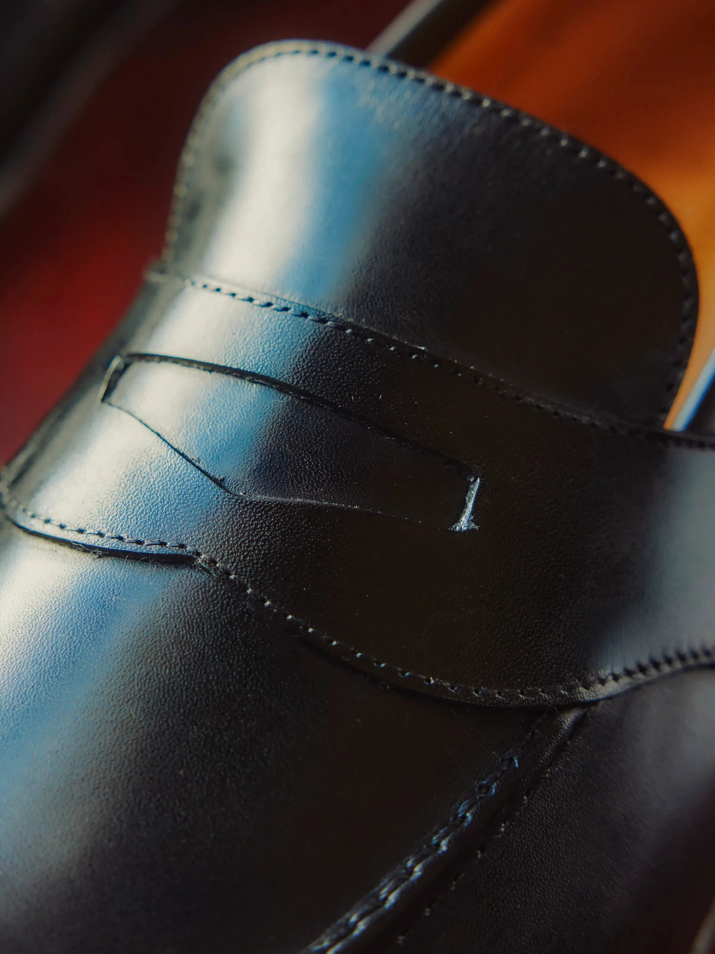 Balmoral - Black Leather Yuketen Loafers