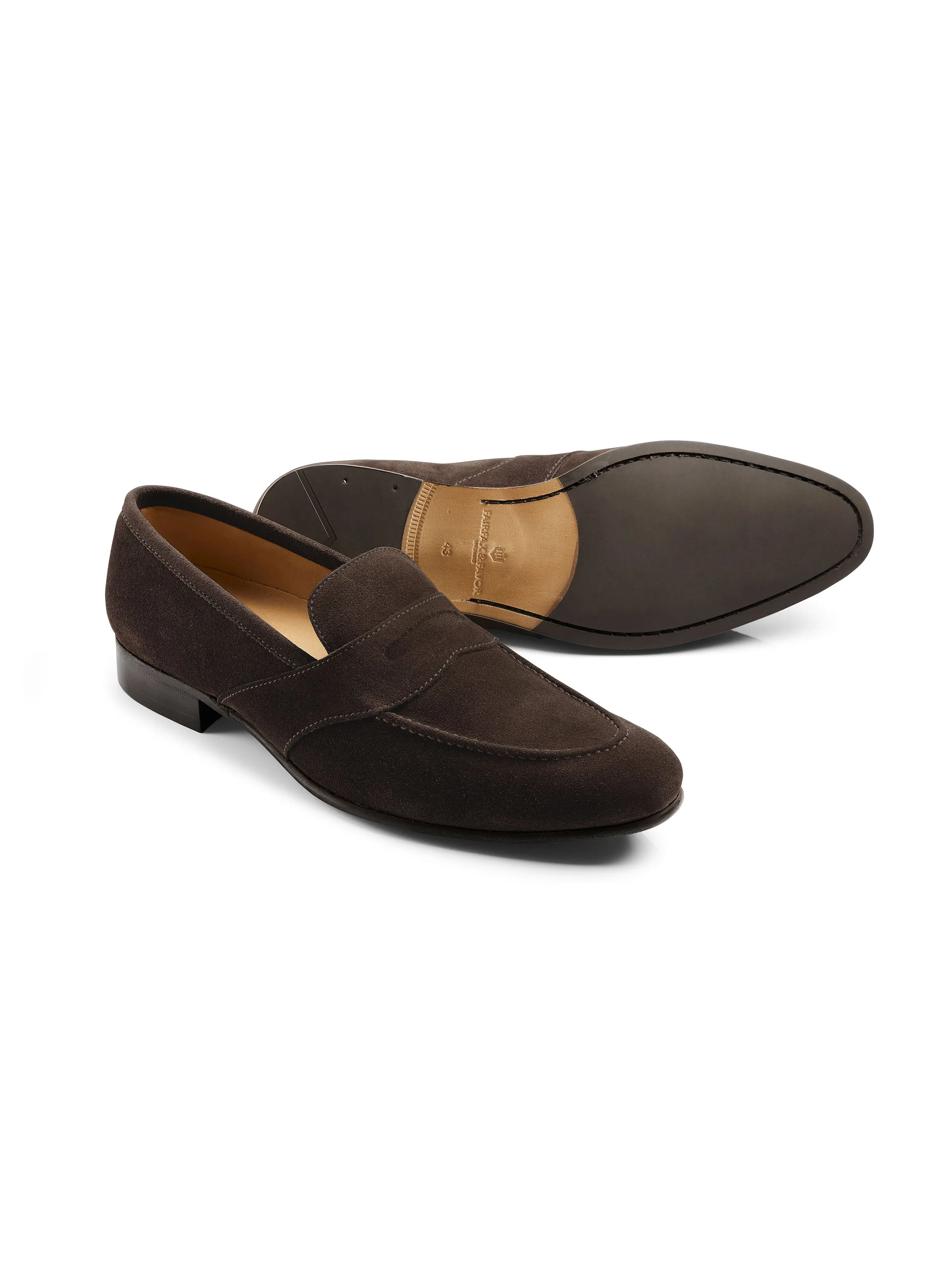 Balmoral - Chocolate Suede Loafers With Joggers