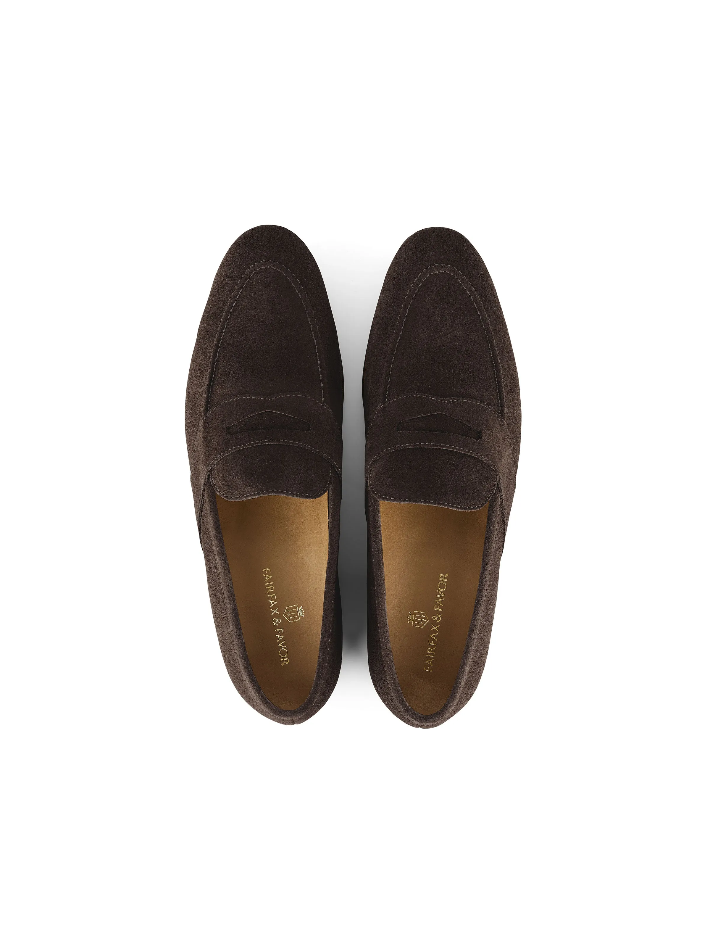 Camel Toe Loafers Balmoral - Chocolate Suede