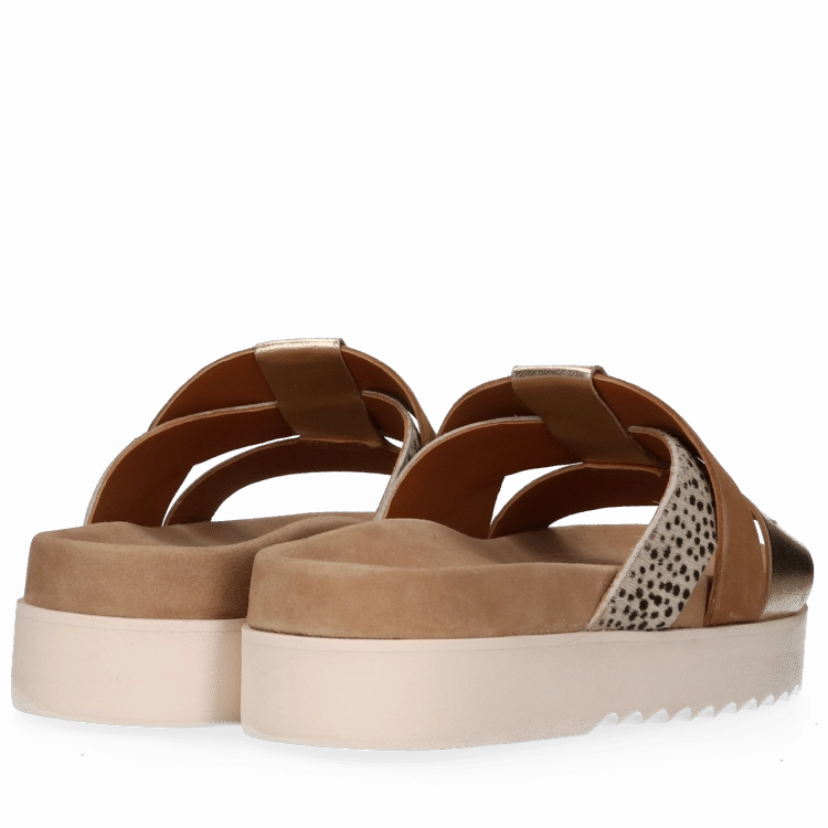 BARI slippers in Cognac Smiling Slippers