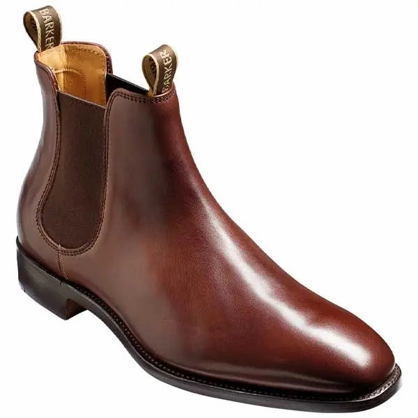 Chelsea Boots Made In England BARKER Mansfield Chelsea Boots - Mens - Walnut Calf