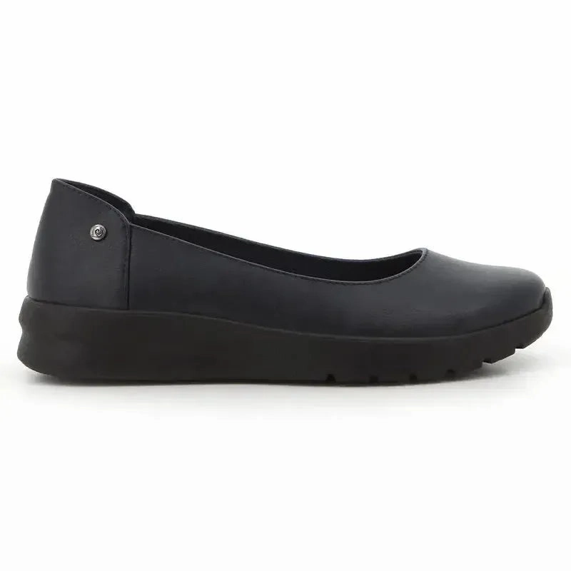 Pierre Cardin Nicolette 4 Slip On Flats - Navy Oak Brogues