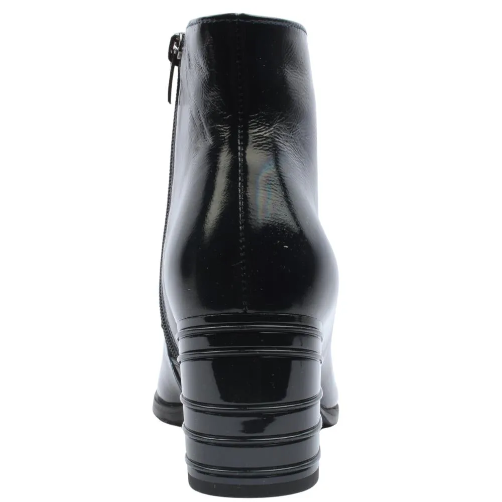 Bioeco Womens Boot 7853 Navy Patent For Motorcycle Boots