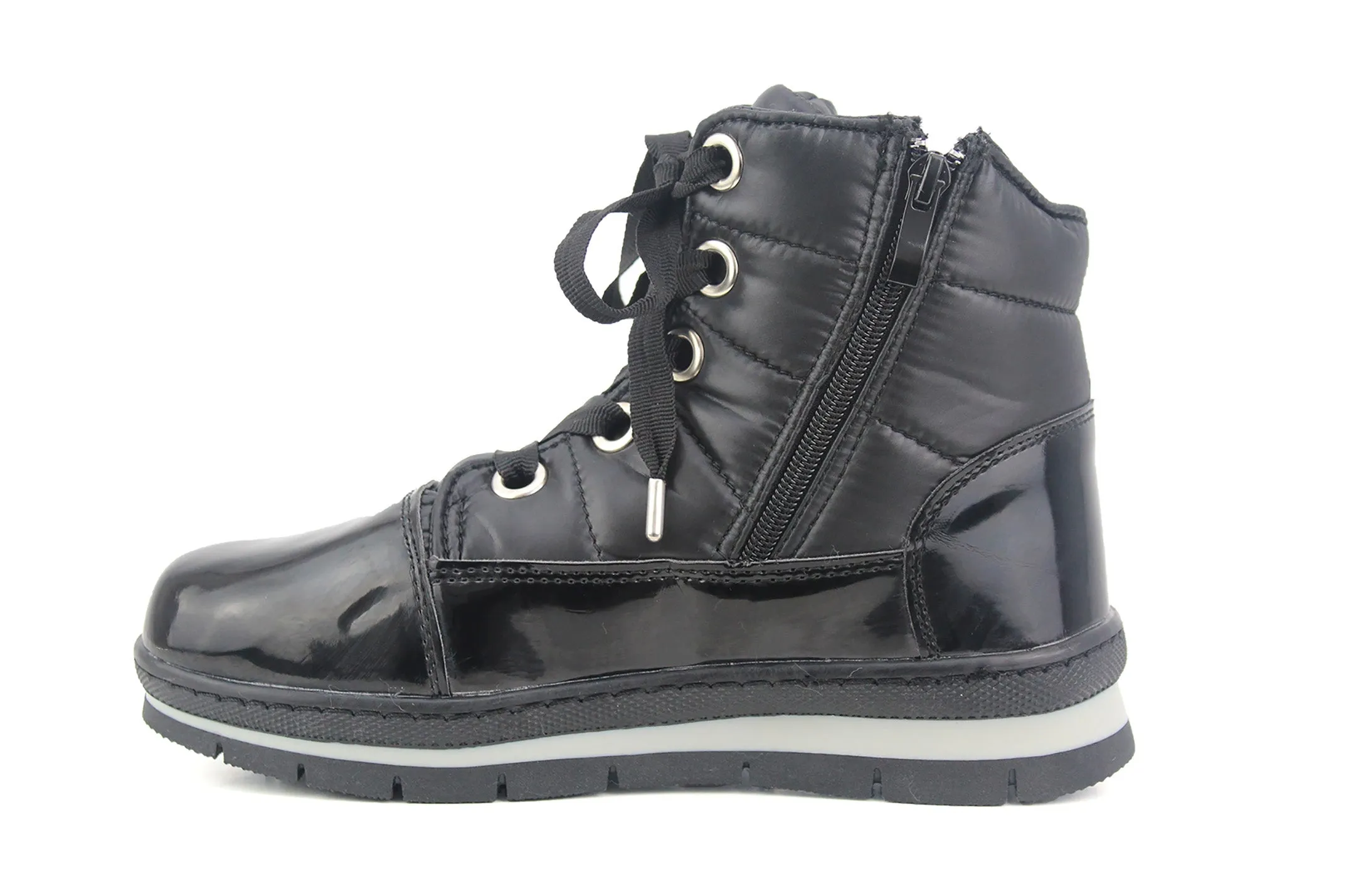 B0407 Womens Thermal Faux Fur Thick Ankle Snow Boots in Black Good Rubber Boots