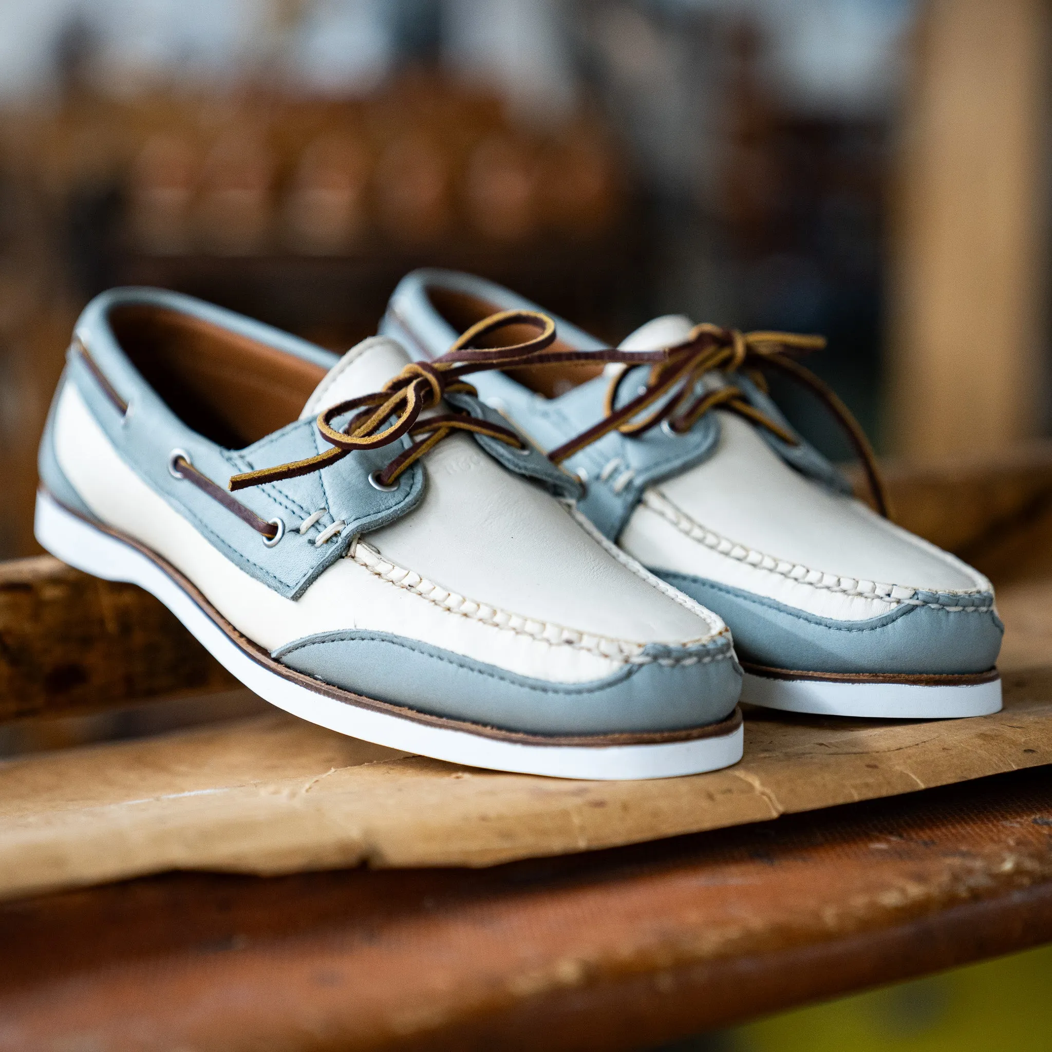 Boothbay Boat Shoe - Lava Boheme/Parchment Cotswold Flats Casual Shoes