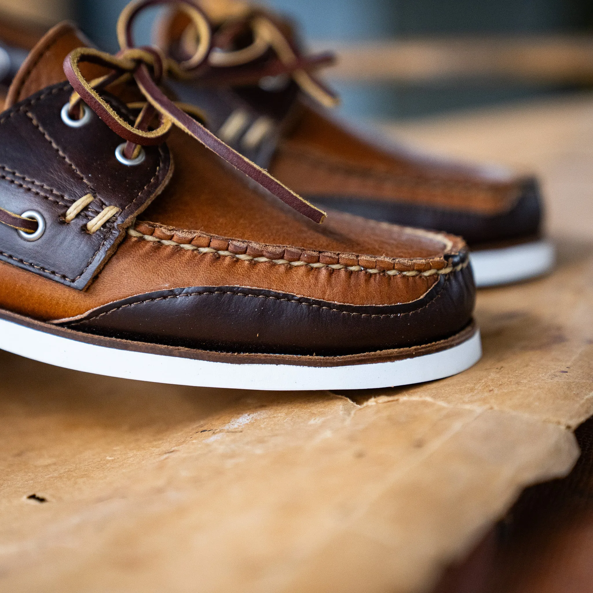 Boothbay Boat Shoe - Walnut Brenta/Heritage Brown Luna Slip-on Casual Shoes