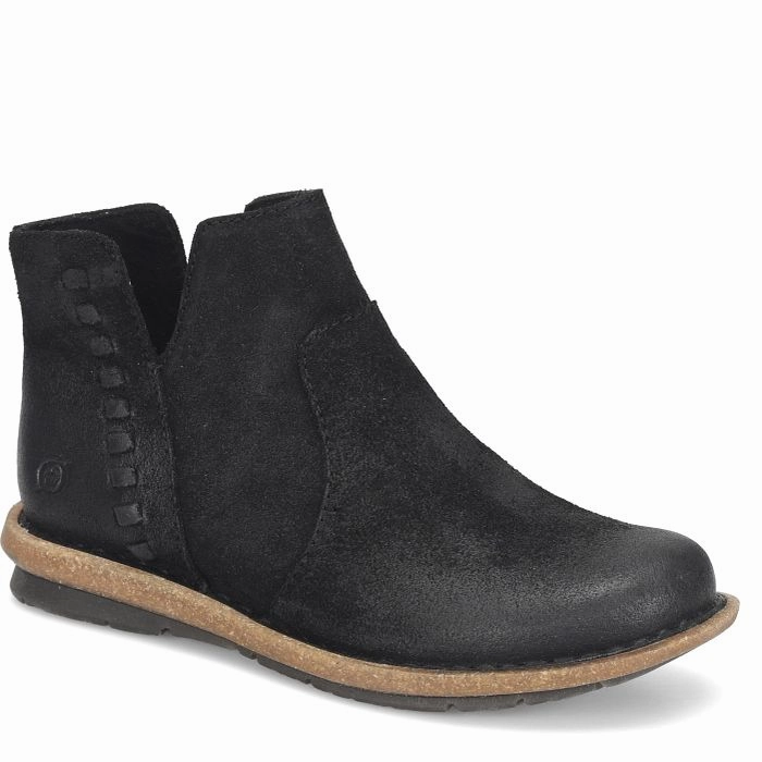 Style Dress Shoes Born Women's Taj - Black Distressed