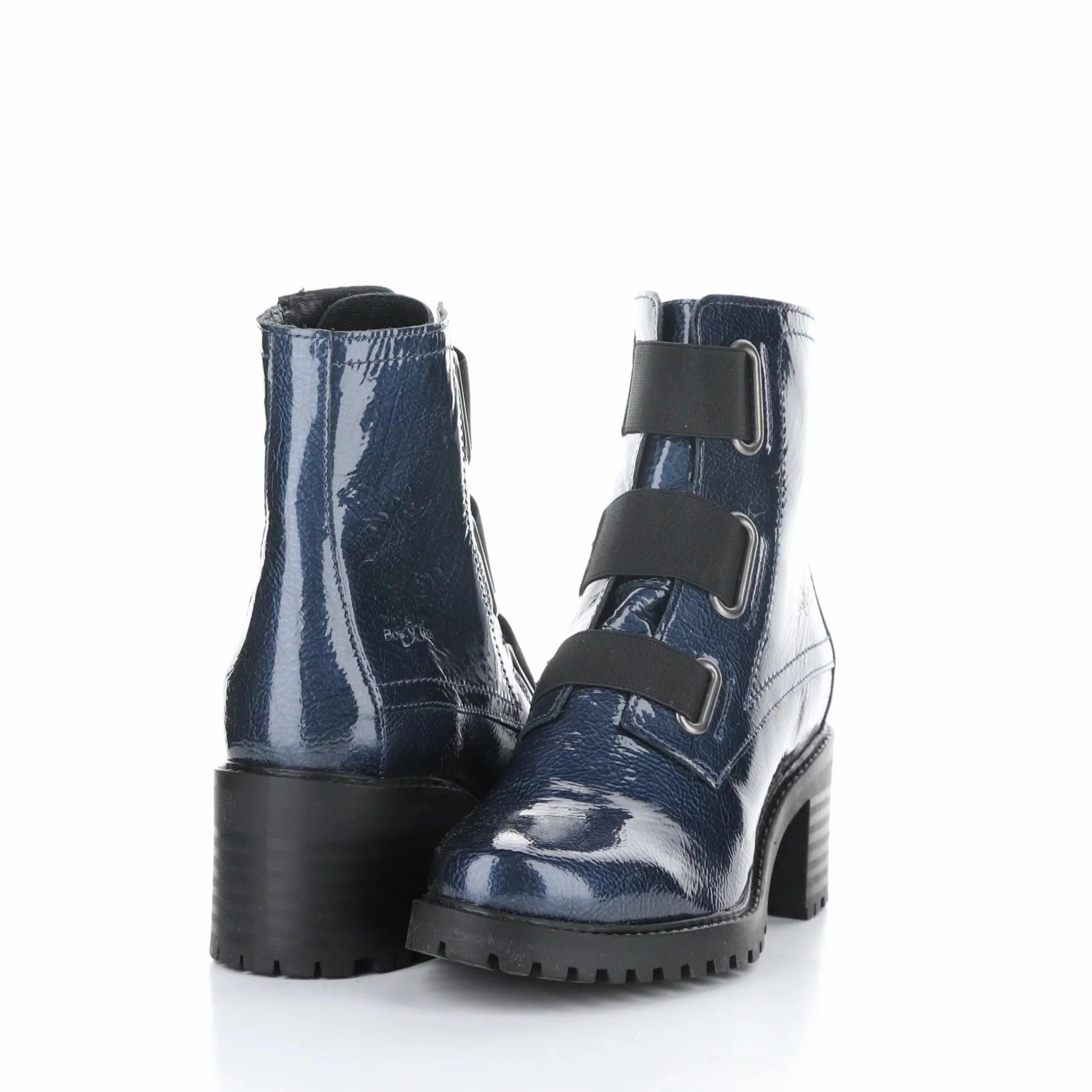 BOS & CO INDIE - WATERPROOF - PATENT BLUE Lined Waterproof Shoes