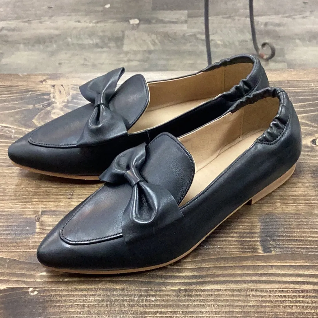 Bos.& Co Nicole leather loafer with bow J W Anderson Loafers