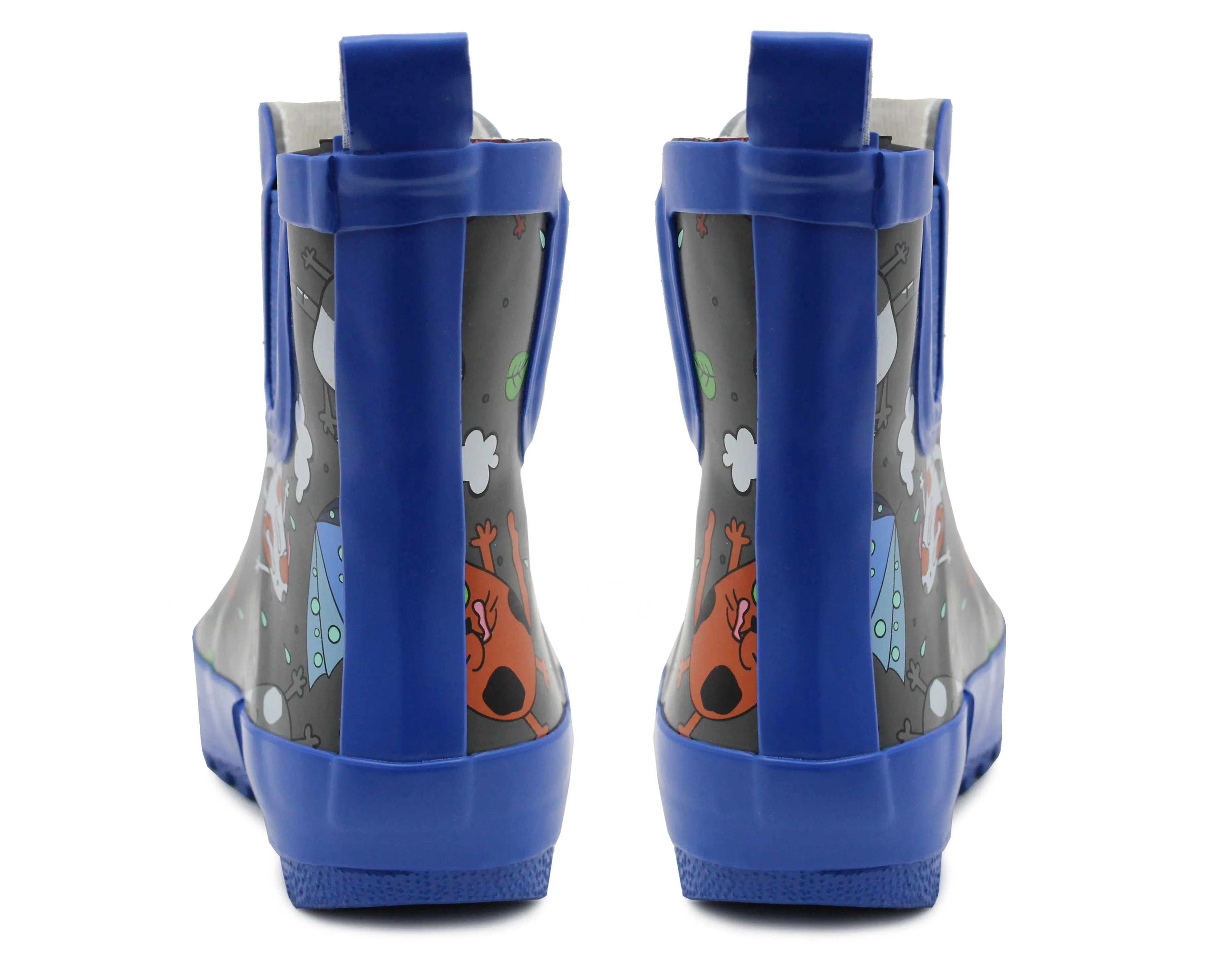 Boys Kids Wellington Boots Toddlers Infant Ankle Boot Wellies Elastic Waterproof Puddle Rain Boots Rebel Durango Boots