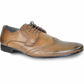 Arcopedico Oxfords BRAVO Men Dress Shoe KLEIN-4 Wingtip Oxford Shoe Brown
