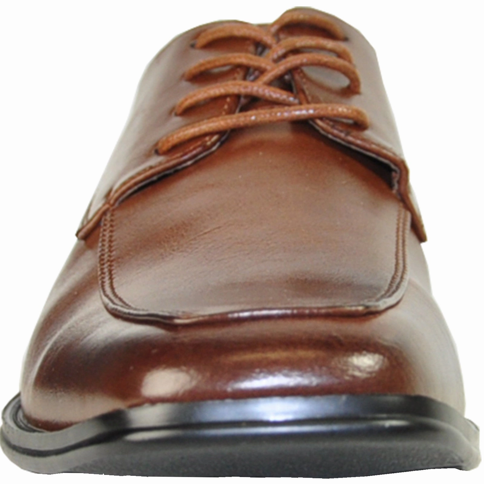 BRAVO Men Dress Shoe MILANO-2 Oxford Shoe Brown Footwear Oxfords