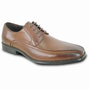 BRAVO Men Dress Shoe MILANO-3 Oxford Shoe Brown Updated Oxfords Products