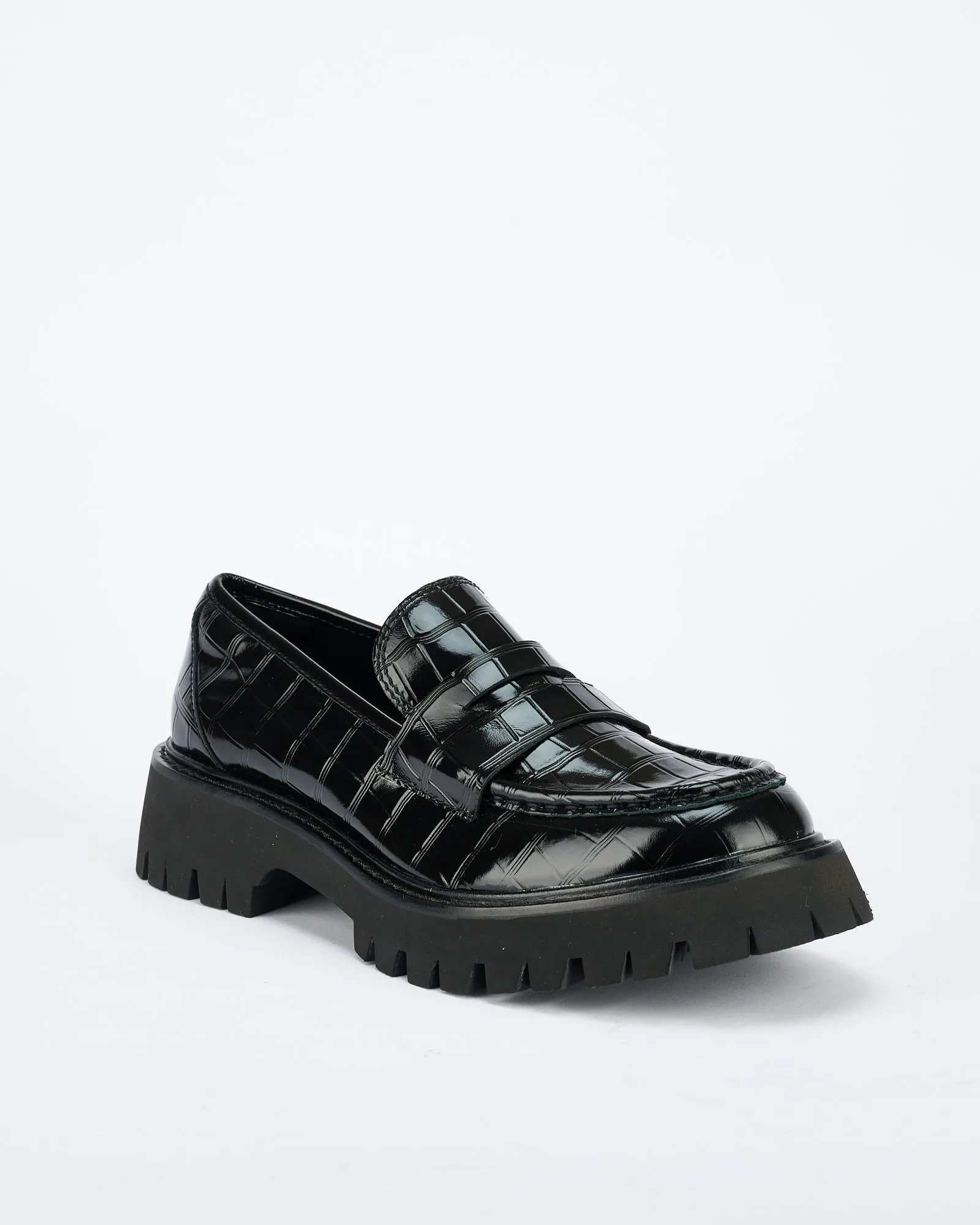 Black Suit With Loafers Maritime Loafer Black Croc