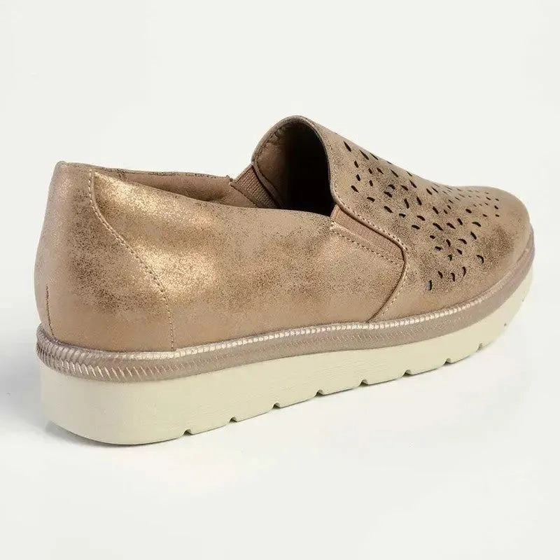 Soft Style By Hush Puppies - Soft Julisa Sneaker - Bronze Brogue Shoes Pronunciation