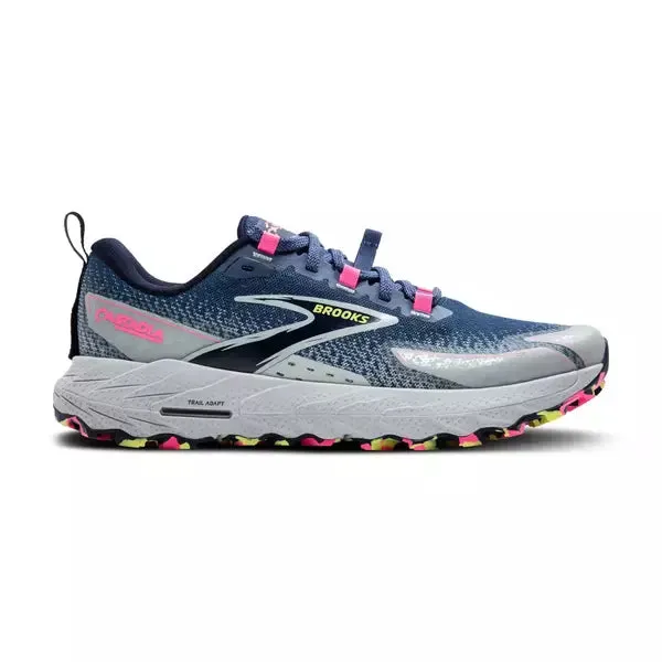 Brooks Cascadia 18 Ladies Trail Running Shoe (Oceana/Pearl Blue/Pink) Run Race Shoes