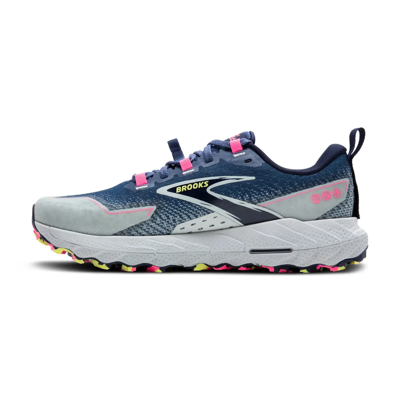 Air Max Running Shoe Brooks Cascadia 18 Ladies Trail Running Shoe (Oceana/Pearl Blue/Pink)
